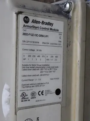 USED ALLEN BRADLEY 280DF12Z10CGRW3P1