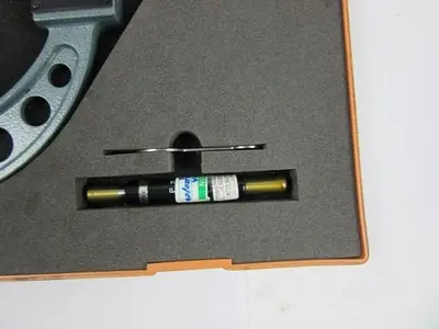 MITUTOYO Digit Outside Micrometer, 100-125 mm, .01 mm with case