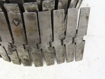 System Plast 881 Stainless Steel TableTop Conveyor Chain Side-Flexing 7.5"x 34'