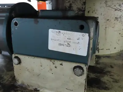 1" Steel Top Turn Table Work Bench Uncoiler 60" Top 1Hp 90V DC Motor