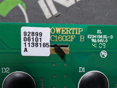 Powertip PC1602F LCD Display Board Rev. B PC1602LRS-FWA-H Used