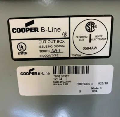 NEW B-Line N1212P