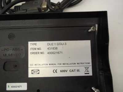 DEIF DU2.1DGU-3 DELOMATIC 4 DISPLAY UNIT 431838 DU21DGU3