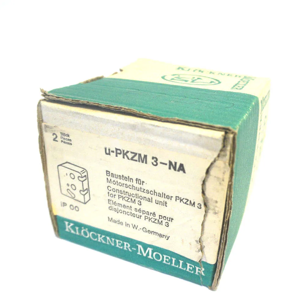 2 NEW KLOCKNER MOELLER U-PKZM3-NA STARTER COVER U-PKZM3NA