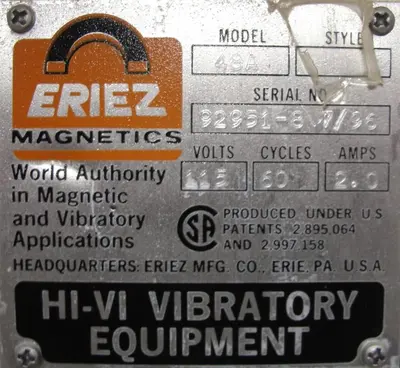 USED ERIEZ 484