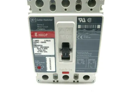 NEW CUTLER HAMMER HMCP0070C0 MOTOR CIRCUIT PROTECTOR SER.C 7AMPS 600VAC 250VDC