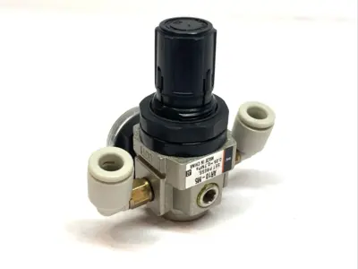Used SMC Pneumatic Modular Pressure Regulator 0.05-0.7MPa w/ G27-10-R1 Gau Air Pressure Regulators Michigan US | Maverick Industrial Sales #1389626