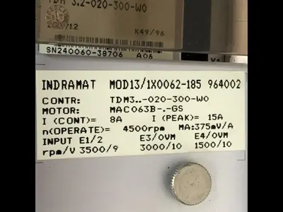 USED INDRAMAT TDM3.2-020-300-W0
