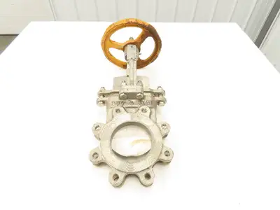 A-C Valve 76-4 304 Stainless 4" Knife Gate Valve Rising Stem Metal Seat