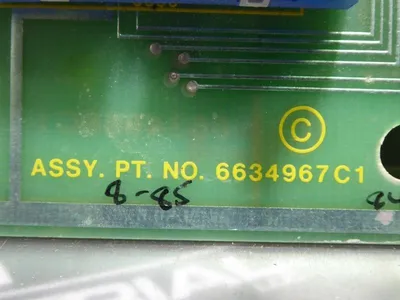 Bailey 6634967C1 Control Board with Sonalert SBM 428 8514 Used