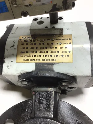 Sure Torque NVS4114-0009F -ST-DA/ST-SR Pneumatic Actuator Butterfly Valve