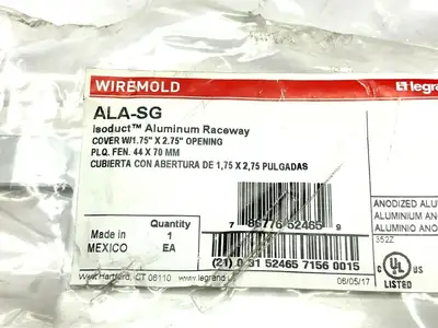 New | in-Stock Wiremold ALA-SG Electrical Fittings Michigan US | Maverick Industrial Sales #1410712