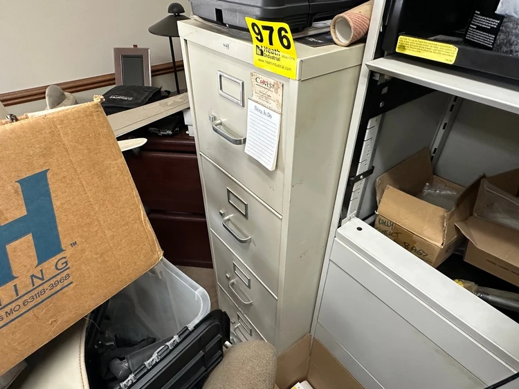 Used _UNKNOWN_ HON 4 DRAWER VERTICAL FILE CABINET Cabinets Illinois US | Heath Industrial Auction Services #1381259