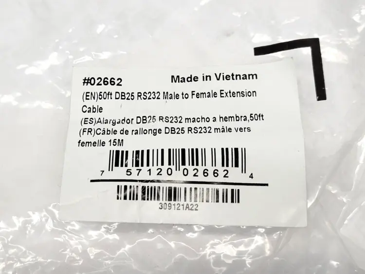 New | in-Stock C2G DB25 RS232 Cable & Wire | Maverick Industrial Sales #1120486