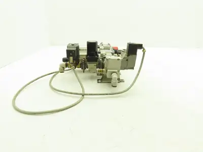 SMC VP344-5Y0S1-02A Pneumatic Air Filter Regulator Lubricator Valve Assembly 24V