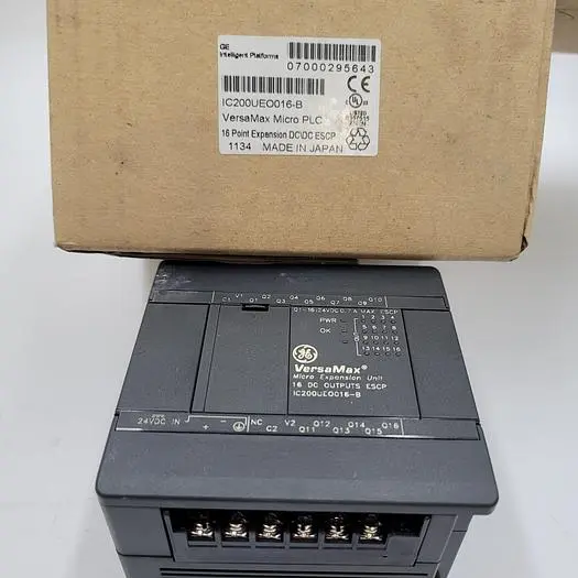 New | in-Stock GE GE VERSA MAX MICRO PLC EXPANSION UNIT IC200UE0016-B 16DC OUTPUTS ESCP ORIGINAL PACKAGING PLC Expansion Units Michigan US | ND Industrial Surplus #1226698