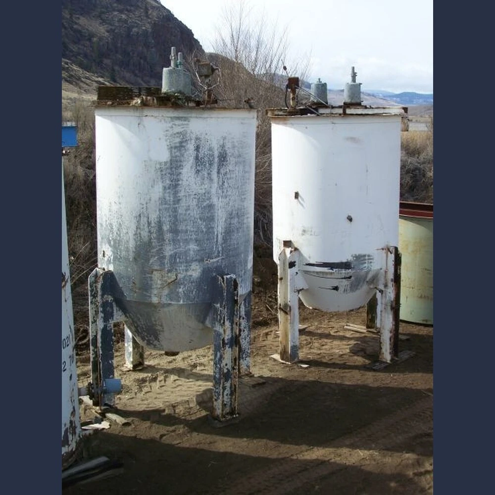 6 ft. dia. x 10 ft. Steel Conical Pump box