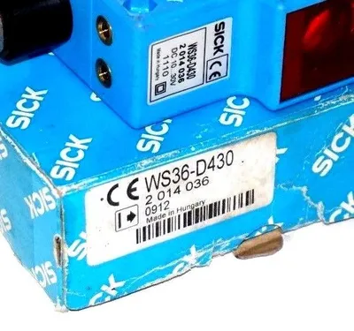 NEW SICK OPTIC WS36-D430 THROUGH-BEAM PHOTOELECTRIC INDIVIDUAL SENDER WS36D430