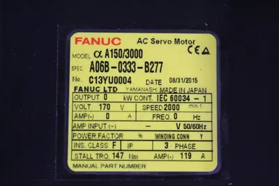 FANUC AC SERVO MOTOR Tooling & Accessories (Other) | Levy Recovery Group (4)