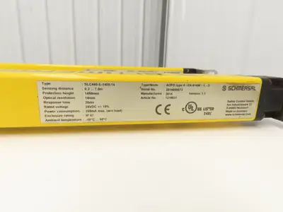 Schmersal SLC440-ER-1450-14-01 Safety Light Curtain Transmitter & Receiver Set