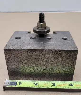 QUICK CHANGE BORING BAR HOLDER - 1.25IN BORE, 2-1/4IN WEDGE, 2.25H X 3L X 4W