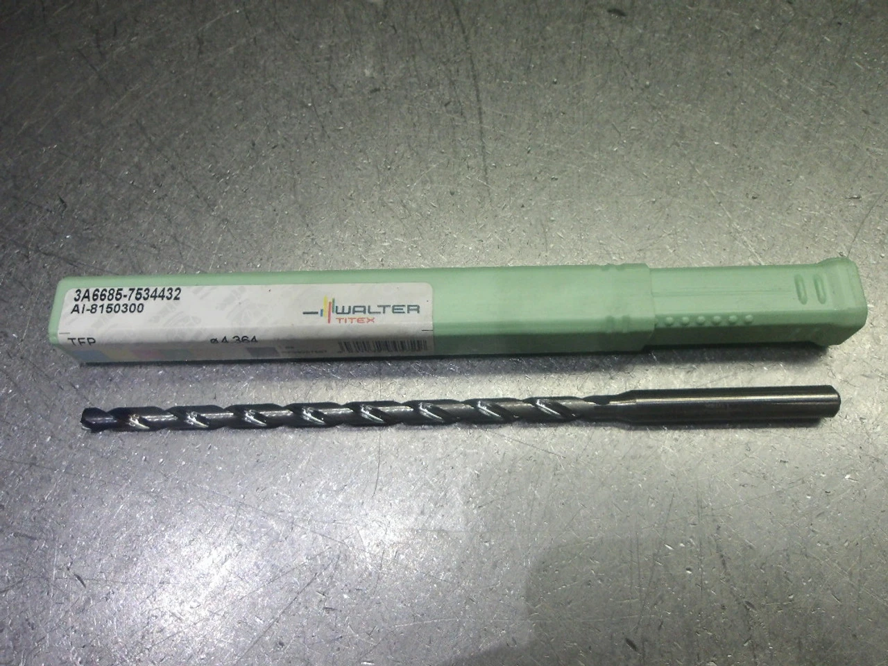 Walter 11/64" Coolant Thru Carbide Drill 6mm Shank 3A6685-7534432 (LOC2649A)