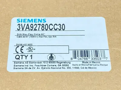 NEW SIEMENS CIRCUIT BREAKER MAX-FLEX CABLE 60"