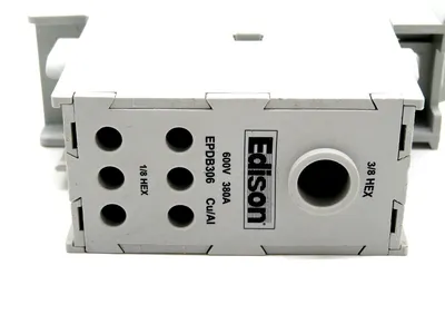 NEW EDISON EPDB306 POWER DISTRIBUTION BLOCK 600V 380 AMP