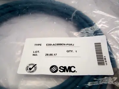 New | in-Stock SMC Com Cable M12 to RJ45 5 Meter Cable & Wire Michigan US | Maverick Industrial Sales #1487400