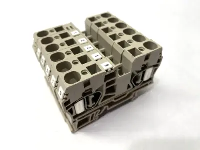 USED WEIDMÜLLER FEED-THROUGH TERMINAL BLOCK 1746750000 LOT OF 6