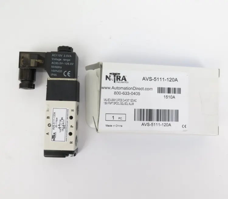New | in-Stock Nitra Pneumatics AVS-5111-120A Valves/Fittings California US | ANACAPA EQUIPMENT BROKERS, INC #1480485