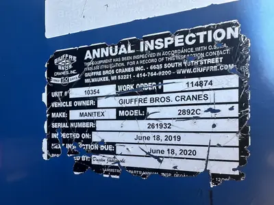 Used 2020 MANITEX 2892C Bucket (boom) trucks New Jersey US | Proxy Equipment #1388844