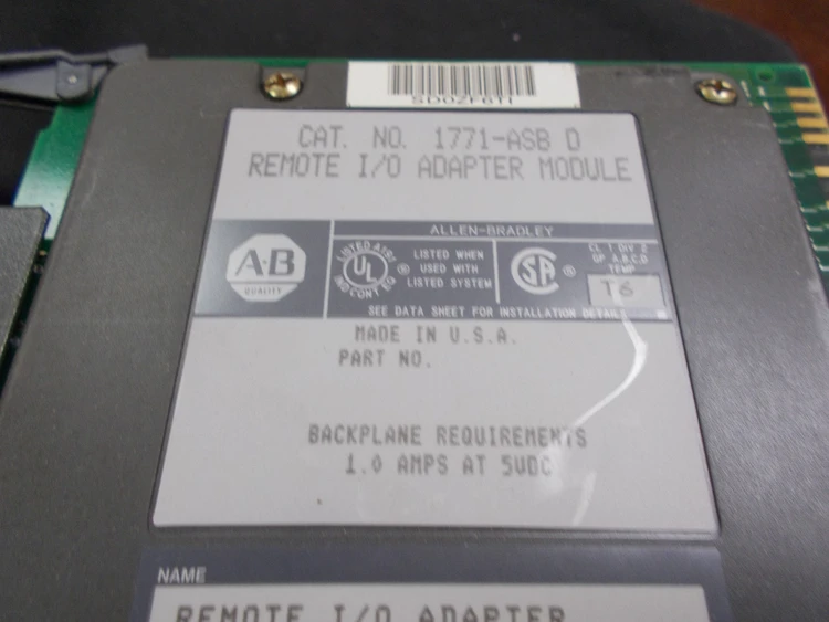 Used Allen-Bradley 1771-ASB SERIES D Firmware F PLC Input & Output Arizona US | ASSET CONVERSION SPECIALISTS, INC. #321141