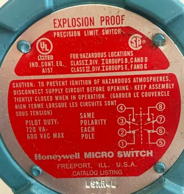 NEW HONEYWELL LSXR4L MICROSWITCH
