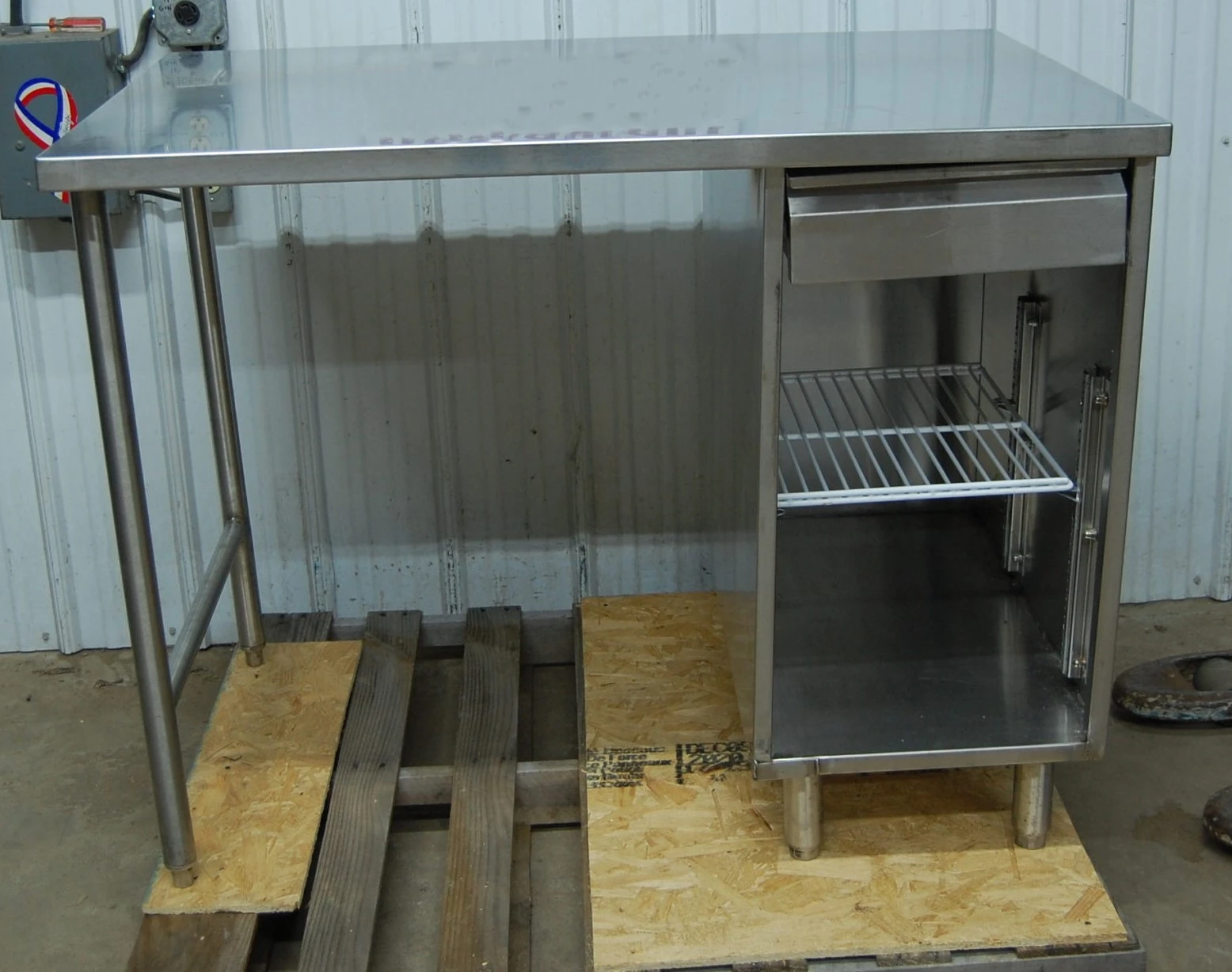 142-0742 48 Inch Stainless Steel Prep Table Desk