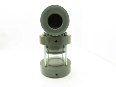 Plast-o-matic EA200V 2" Shutoff Valve Double Action Pneumatic 2" NPT Sch 80 PVC
