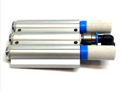USED FESTO MANIFOLD RAIL PNEUMATIC VALVE BASE 566620