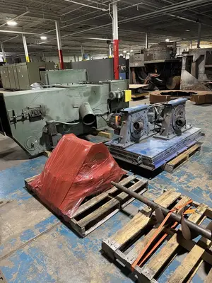 USED 2008 GOFF 3672-D SPINNER HANGER SHOT BLASTING MACHINE