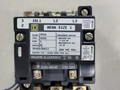 Used SQUARE D 8536SCO3V02S Switchgears British Columbia CA | Lenmark #242450