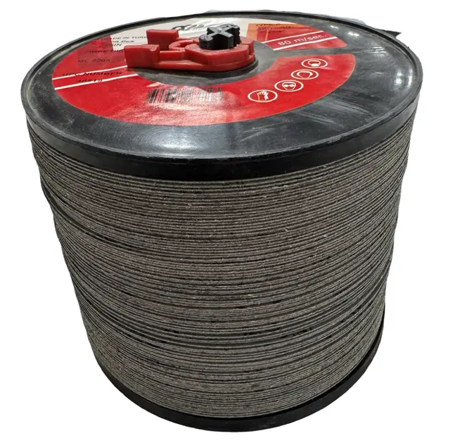 CGW 7" x 7/8" Resin Fiber Sanding Discs with Spindle 80 Grit Aluminum Oxide 100PK