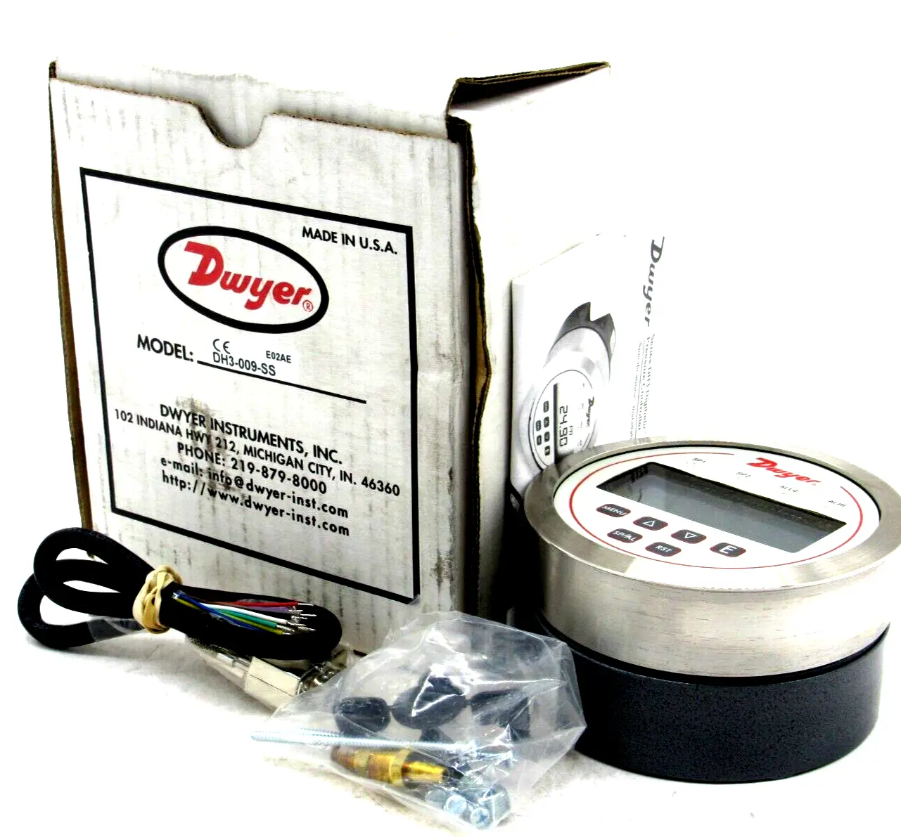 NEW DWYER DH3-009-SS DIGITAL PRESSURE SWITCH DH3009SS