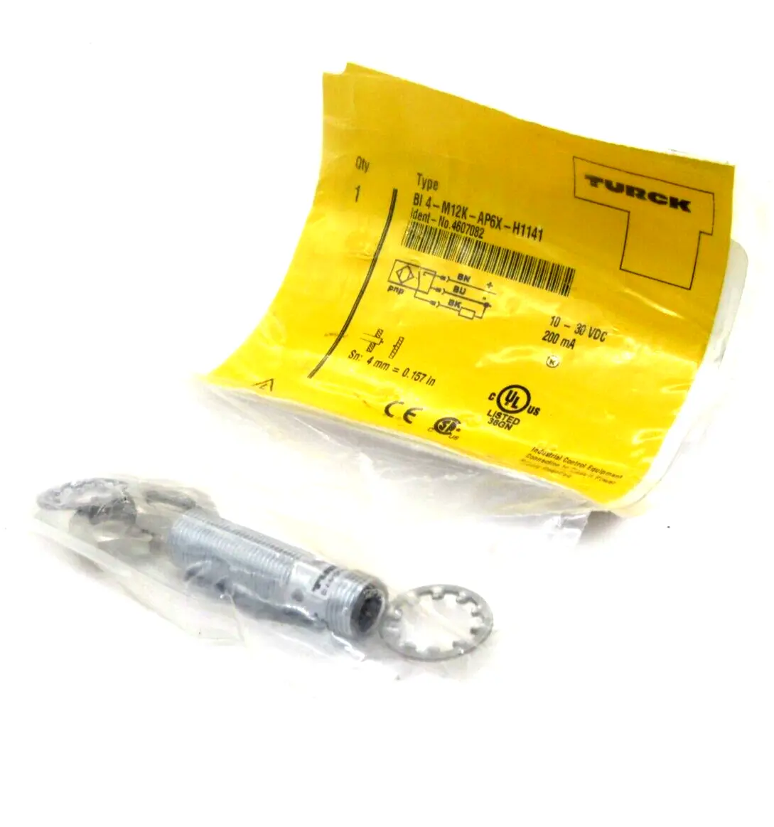 NEW TURCK BI4-M12K-AP6X-H1141 INDUCTIVE SENSOR 4607082 TURCK BI4M12KAP6XH1141