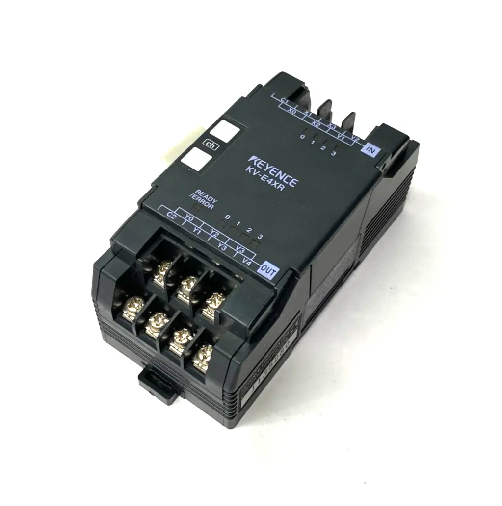 Used KEYENCE Digital Expansion Module 4-Inputs & 4-Relay Outputs NO COVERS PLC Processors Michigan US | Maverick Industrial Sales #1394823