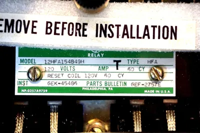 NEW GENERAL ELECTRIC 12HFA154B49H RELAY
