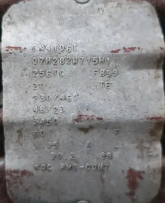 SPC8350  Pump 2x3x6 centrifugal pump, 20 hp, Stainless Steel Contact Parts