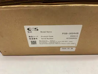 USED CCS, JET ANALOG LED LIGHT CONTROL UNIT 100-120VAC INPUT 24V OUTPUT