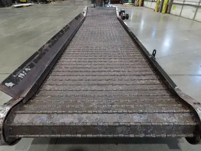 Turbo Systems 40"x 14' CNC Scrap Chip Conveyor Low Profile 230/460V 3PH 10FPM