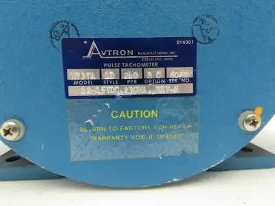 Avtron M737A Pulse Generator Bidirectional Dual Output 240PPR 12-15VDC Rev H