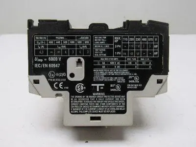 Moeller PKZMO-6.3-T Manual Motor Protector