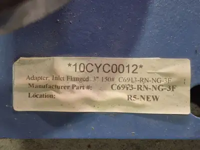 3" 150 Inlet Flanged Adapter C6913-RN-NG-3F